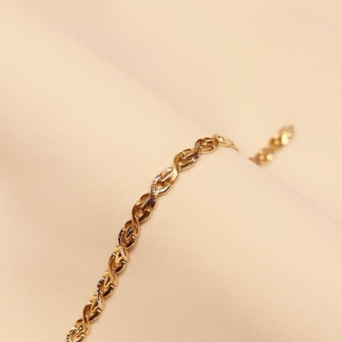 Üç Renk Pres Modern Bileklik