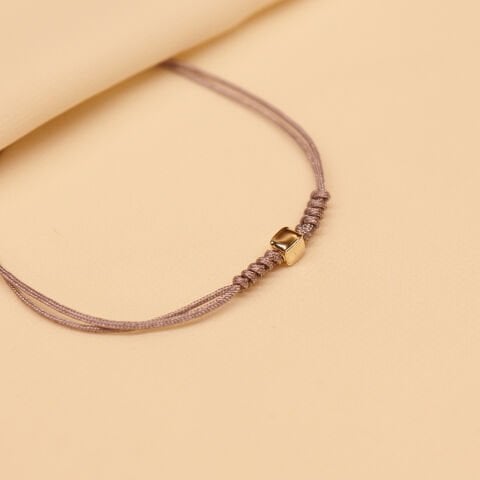 Mini Cubo Gri İpli Bileklik