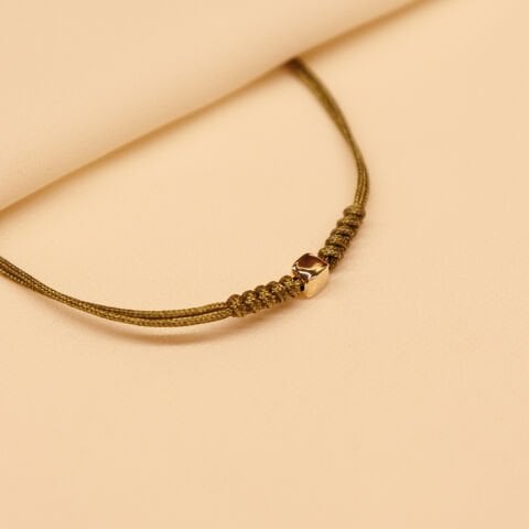 Mini Cubo Yeşil İpli Bileklik