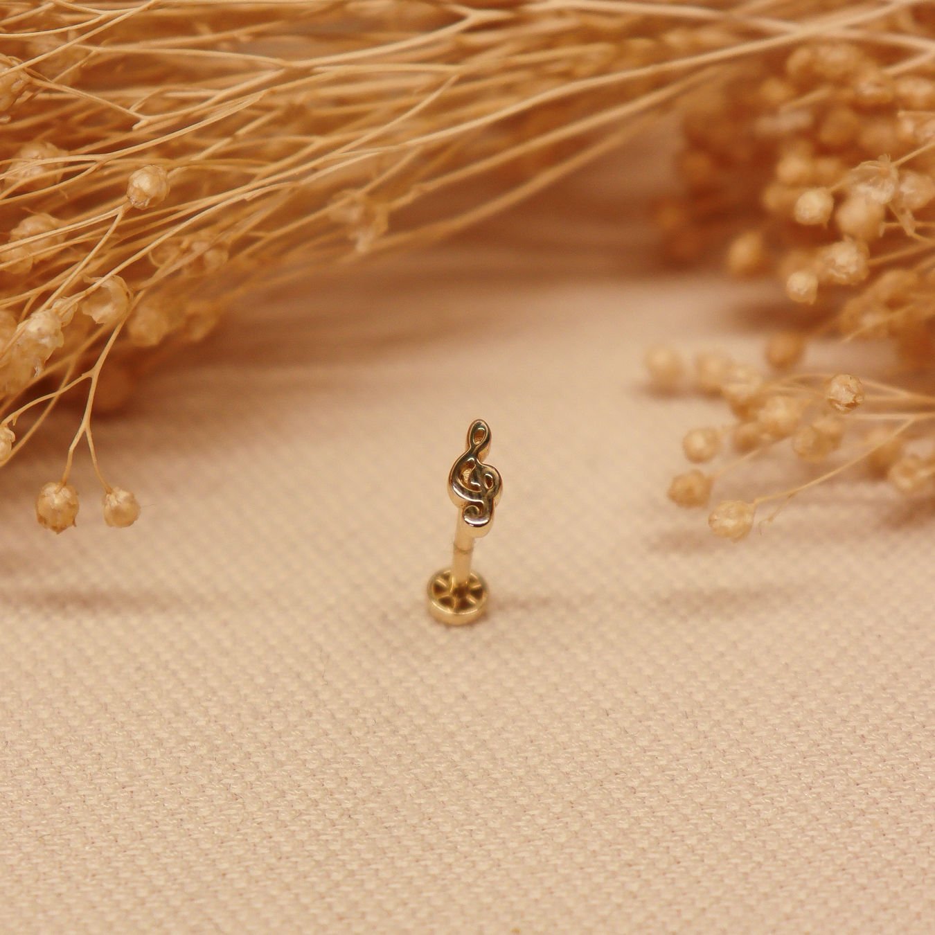 Sol Anahtarı Tragus Piercing