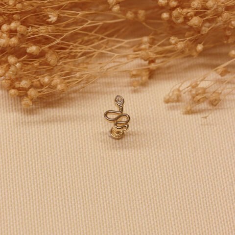 Snake Tragus Piercing