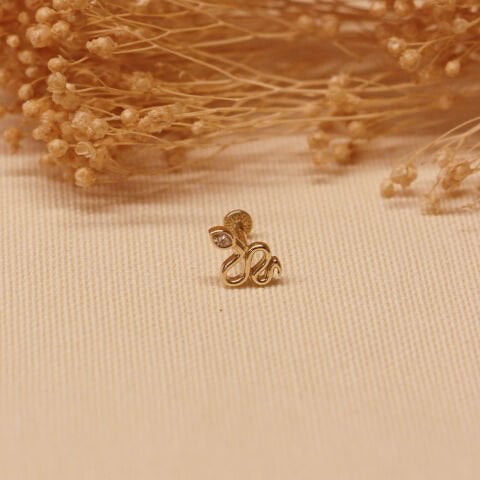 Snake Tragus Piercing