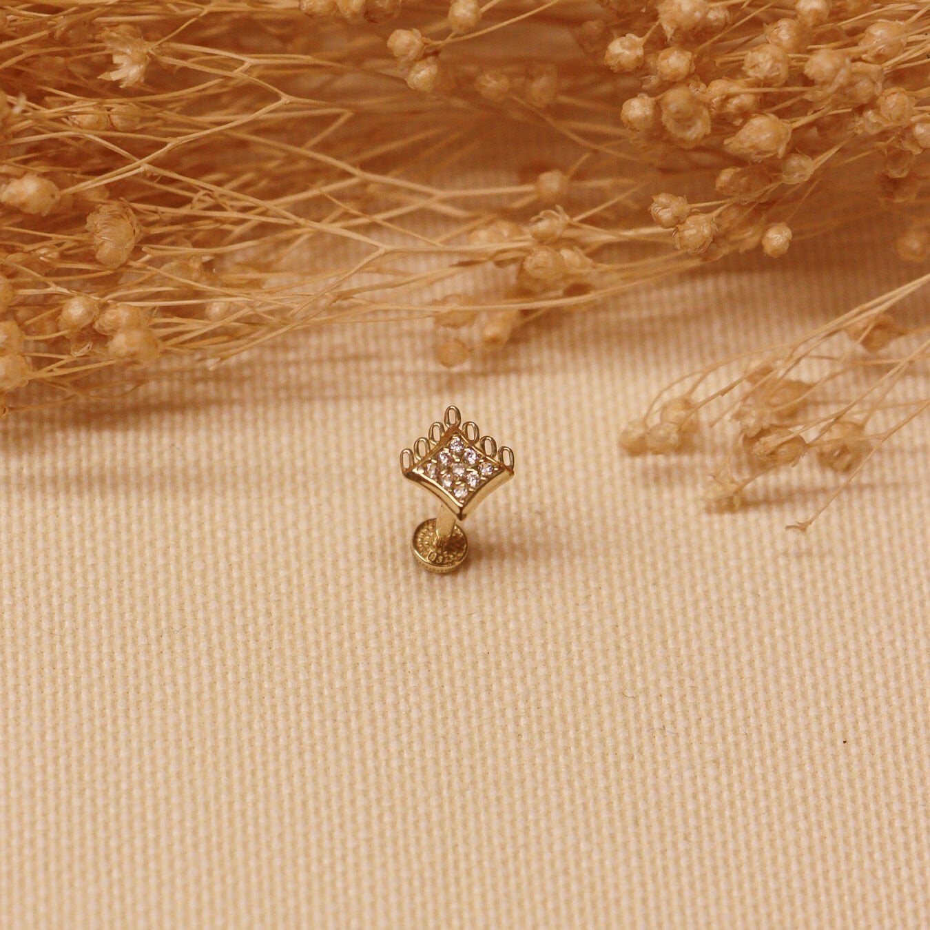Kraliçe Tacı Tragus Piercing