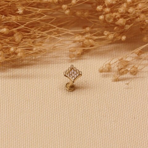 Kraliçe Tacı Tragus Piercing