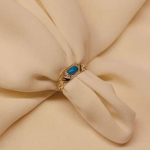 Defin Firuze Modern Yüzük