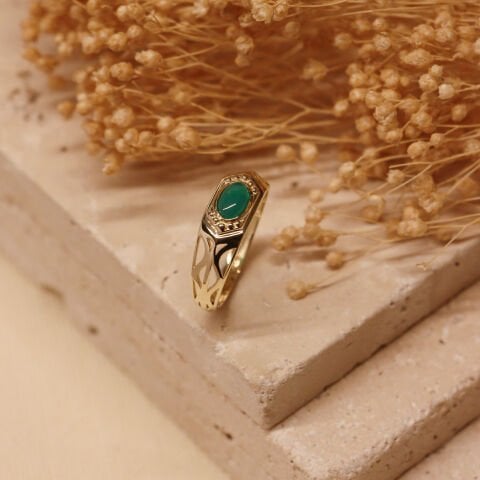 Defin Yeşim Modern Yüzük