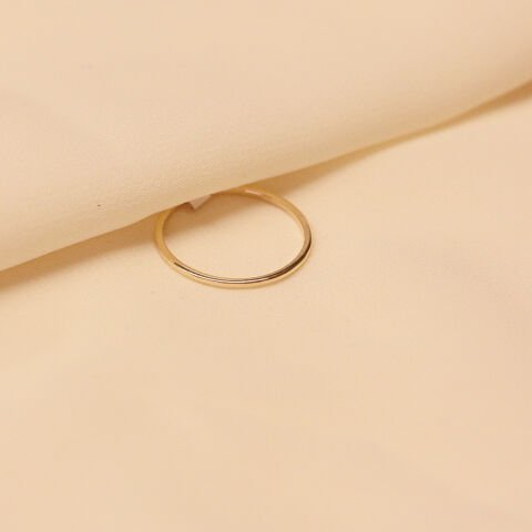 1 Mm Sade Minimal Yüzük