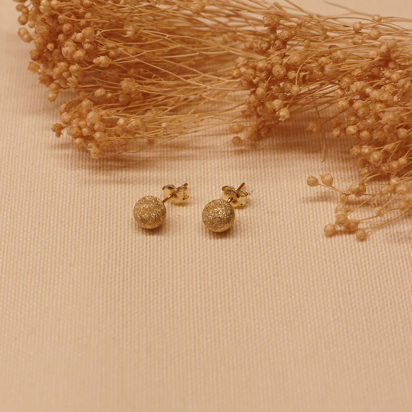 6.5 Mm Simli Top Vidalı Küpe