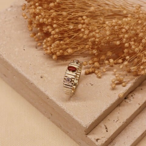 Akik Band Modern Yüzük