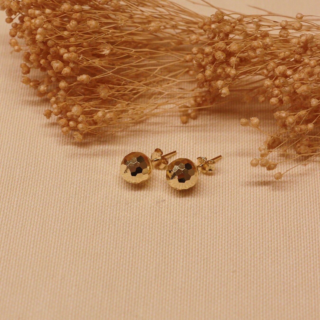 10 Mm Disko Top Vidalı Küpe