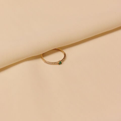 Emerald Minimal Yüzük