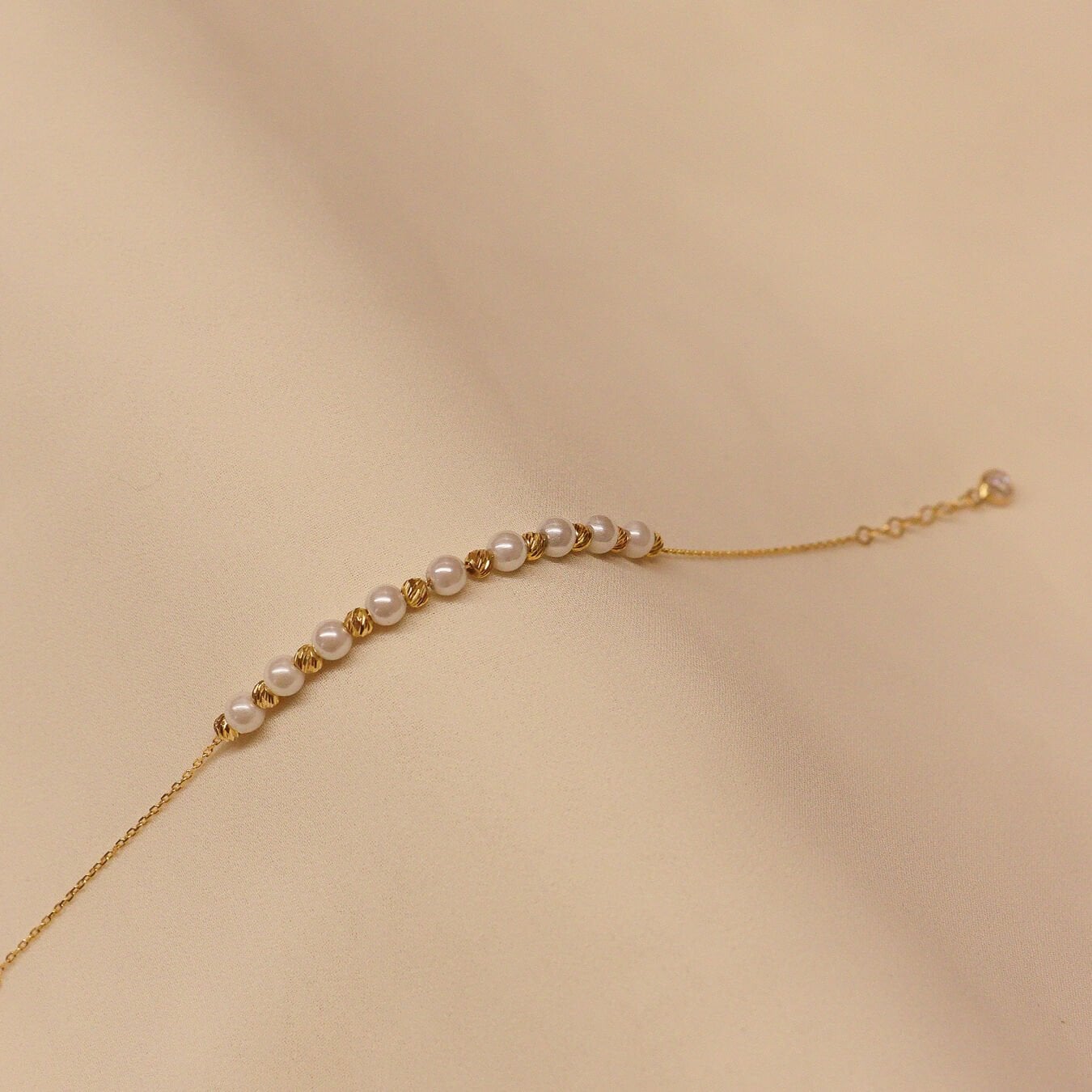 4 Mm İnci Dorika Minimal Bileklik