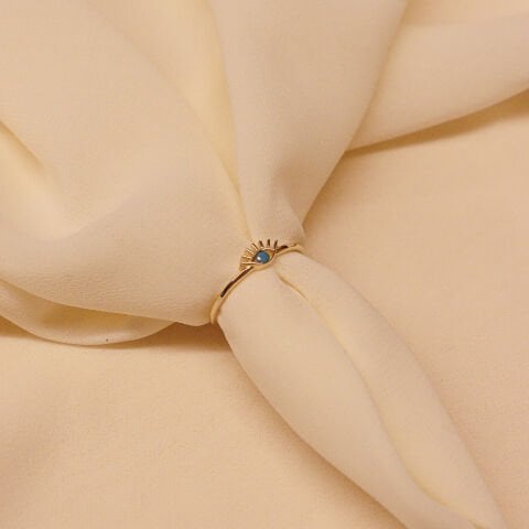 Firuze Kirpik Minimal Yüzük