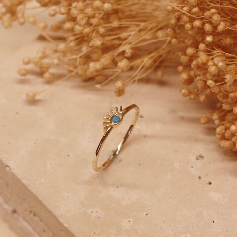 Firuze Kirpik Minimal Yüzük