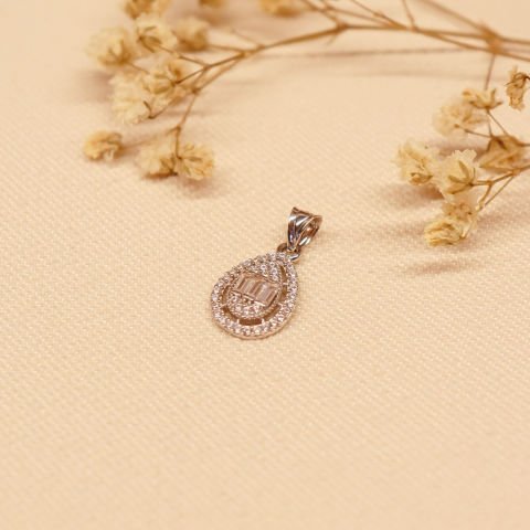 Oval Baget Kolye Ucu