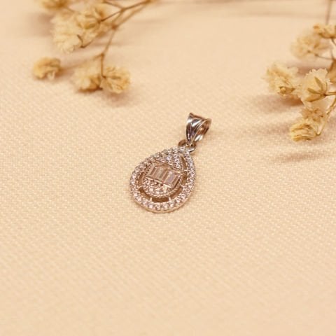 Oval Baget Kolye Ucu