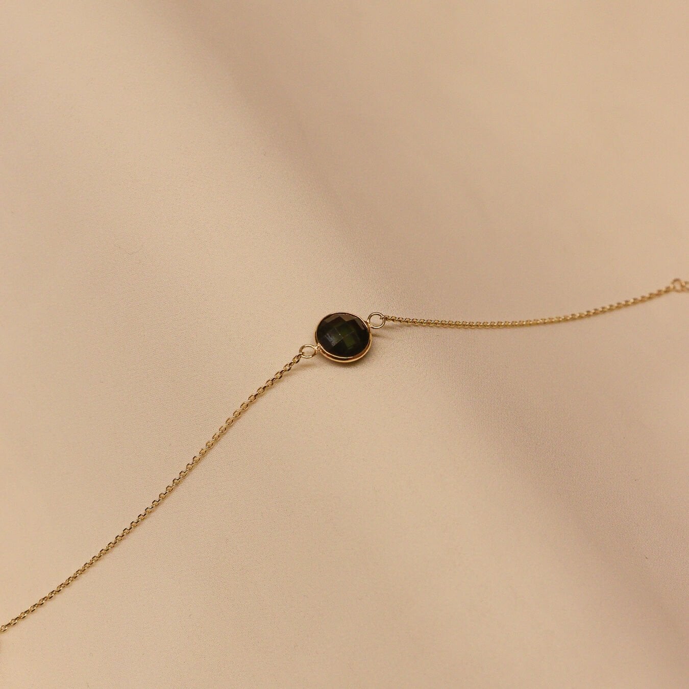 Forse Zincirli Olive Aura Minimal Bileklik