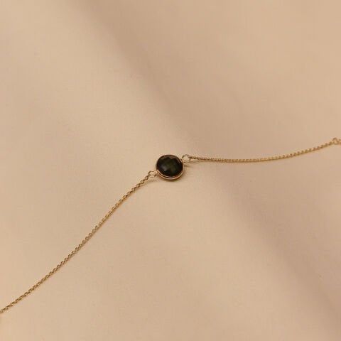 Forse Zincirli Olive Aura Minimal Bileklik