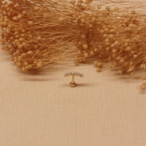 6 Taşlı Tragus Piercing