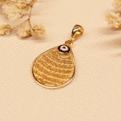 Oval Dualı Modern Kolye Ucu