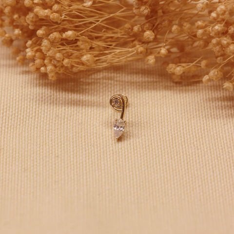 Damla Taşlı Tragus Piercing