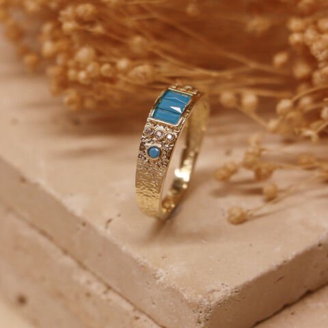 Assos Blue Modern Yüzük