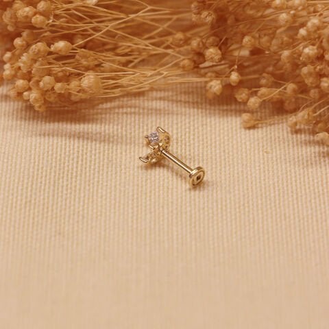 3 Markiz Taşlı Sallantılı Tragus Piercing