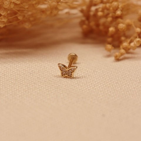 Kelebek Tragus Piercing