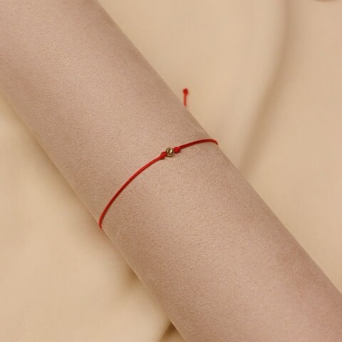 2 Mm Dorika Kırmızı İpli Bileklik