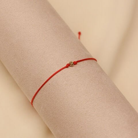 2 Mm Dorika Kırmızı İpli Bileklik