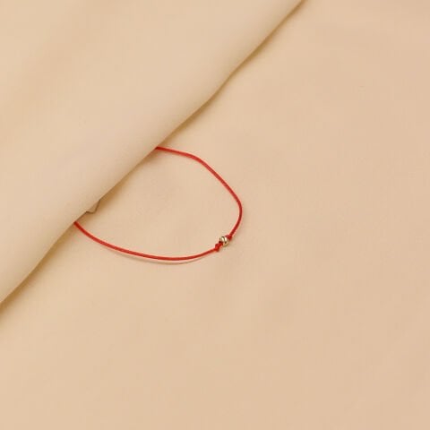2 Mm Dorika Kırmızı İpli Bileklik