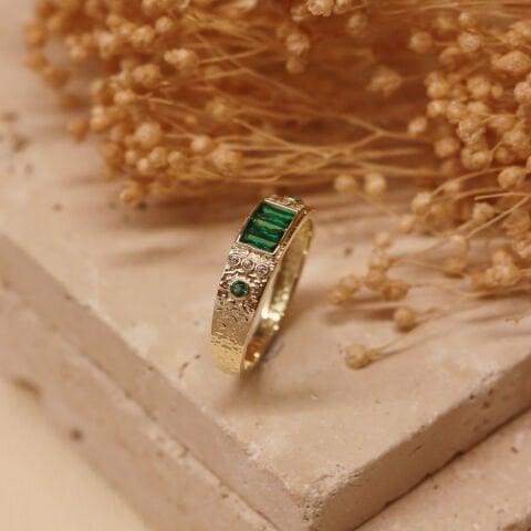 Assos Green Modern Yüzük