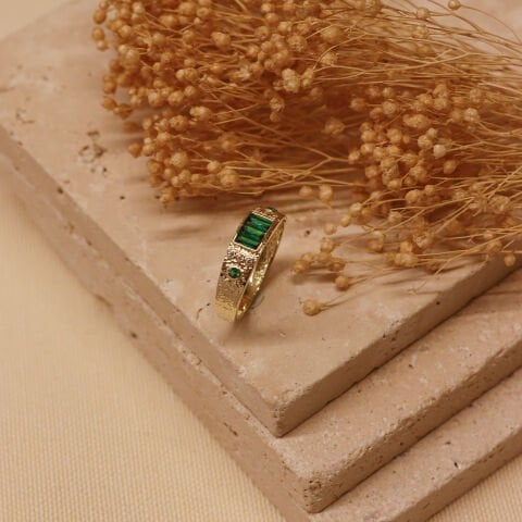 Assos Green Modern Yüzük