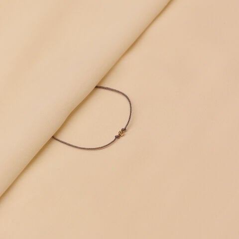 2 Mm Dorika Gri İpli Bileklik