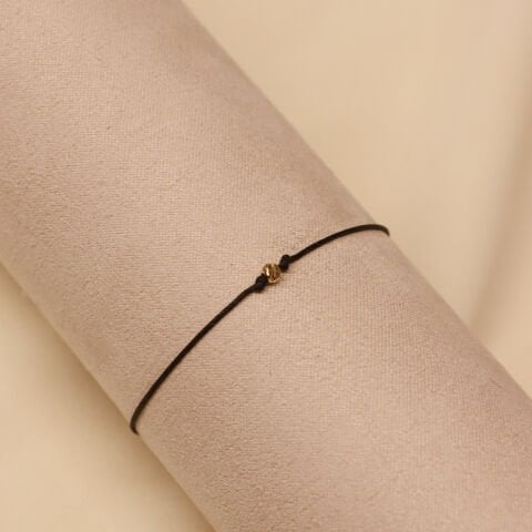 2 Mm Dorika Siyah İpli Bileklik