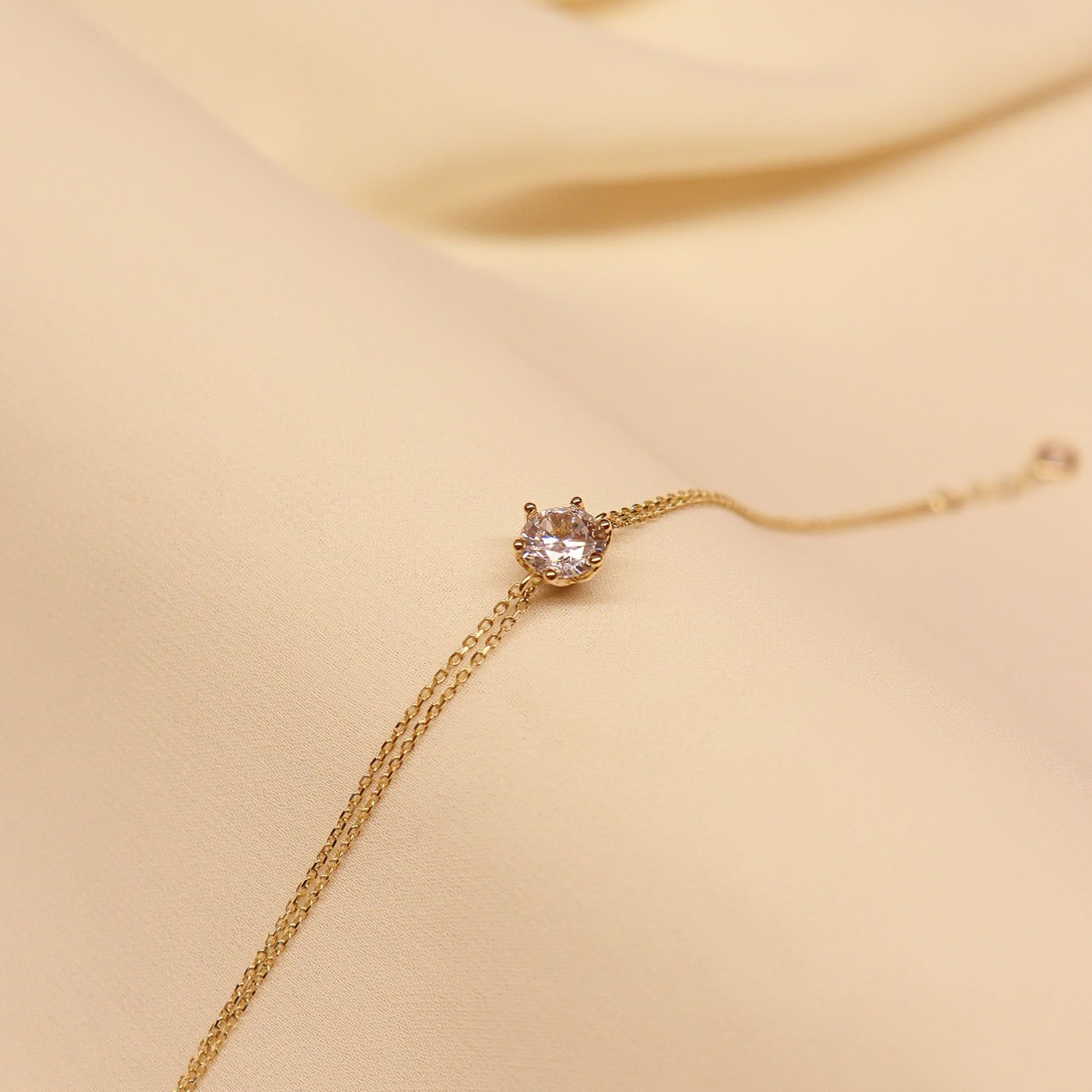 6 Tırnak Tektaş Minimal Bileklik