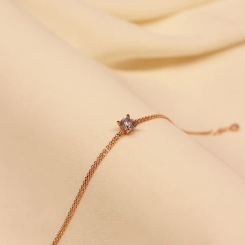 4 Tırnak Tektaş Minimal Bileklik