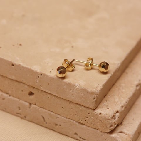 4 mm Disko Top Vidalı Küpe