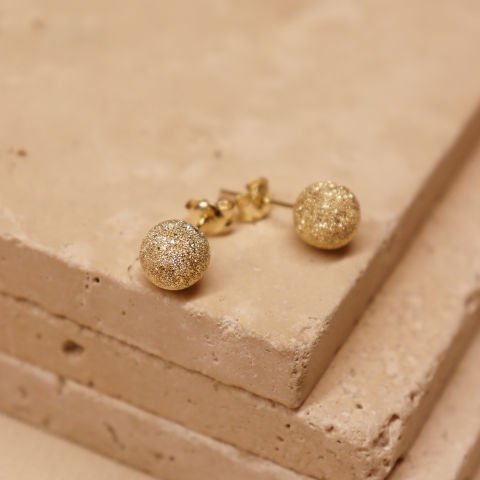 8 mm Simli Top Vidalı Küpe