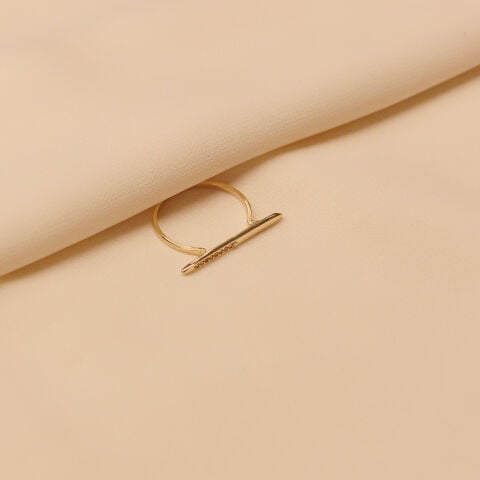 Taşlı Çizgi Minimal Yüzük