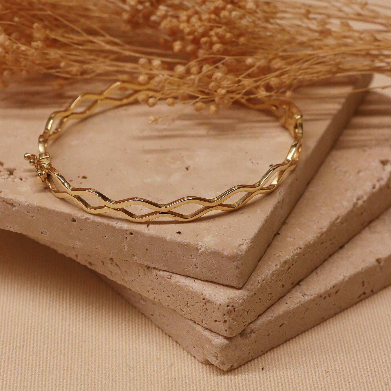 Zikzak Örme Modern Kelepçe