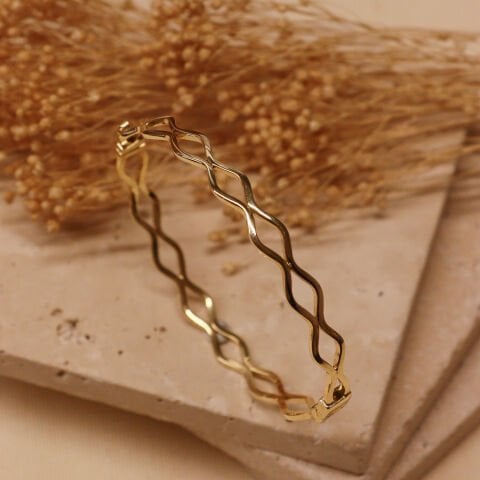 Zikzak Örme Modern Kelepçe