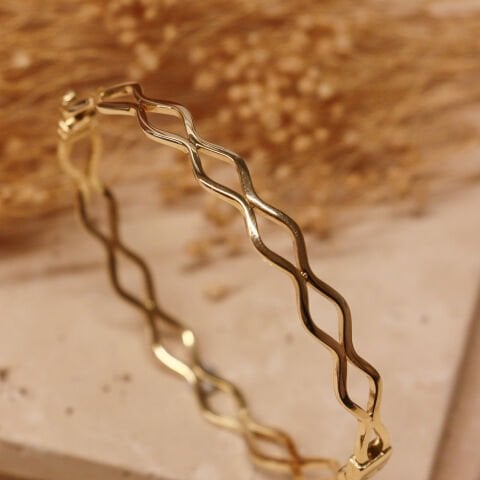 Zikzak Örme Modern Kelepçe