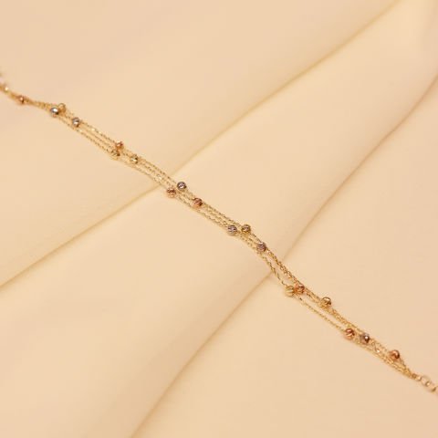 Üç Sıra Zincirli Dorika Bileklik