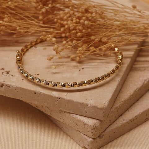 İnce Makaron Modern Kelepçe