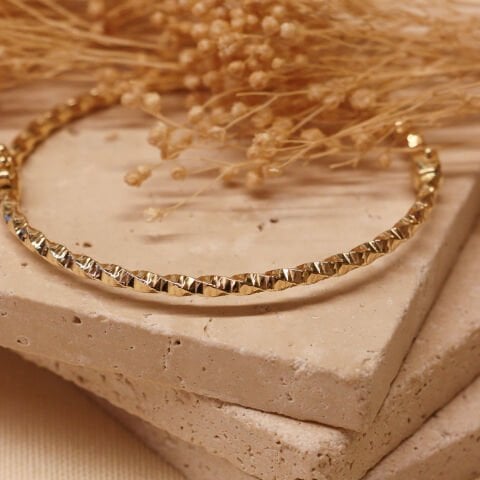 İnce Makaron Modern Kelepçe