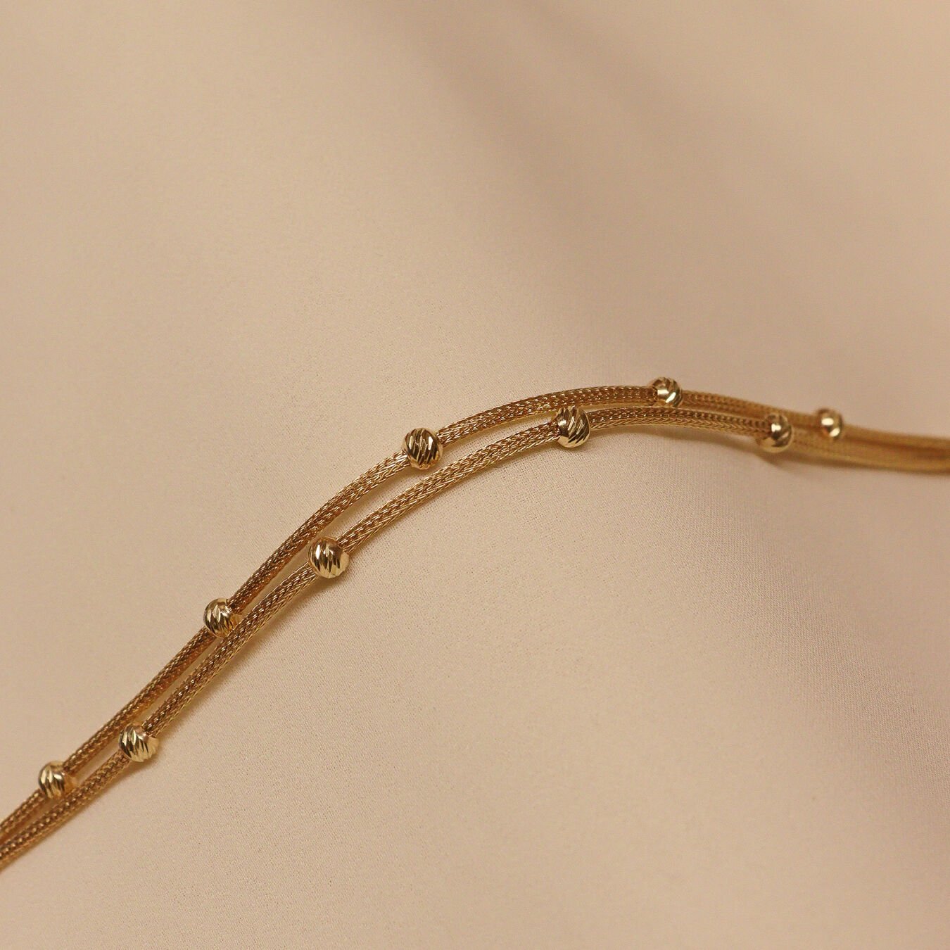 İki Sıra Dorika Toplu Modern Bileklik