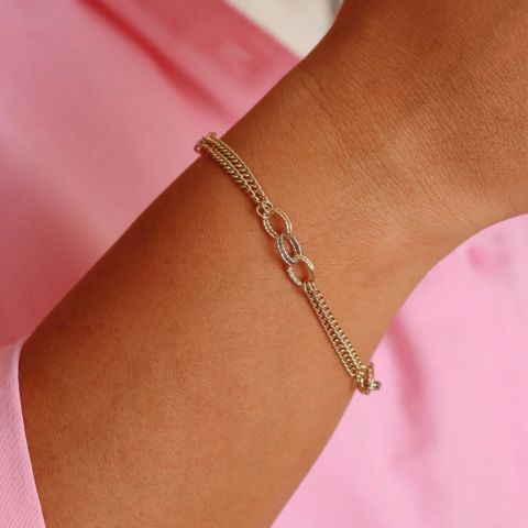 Zincirli Hallow Modern Bileklik