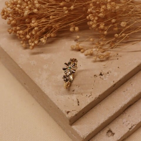 Çiçek Minimal Yüzük