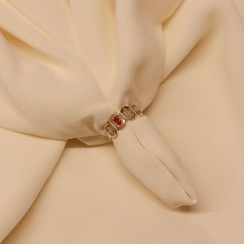 Sekizgen Çerçeveli Modern Yüzük